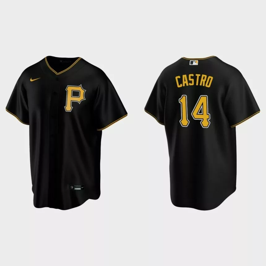 Pittsburgh Pirates Rodolfo Castro Replica Alternate Jersey – Black