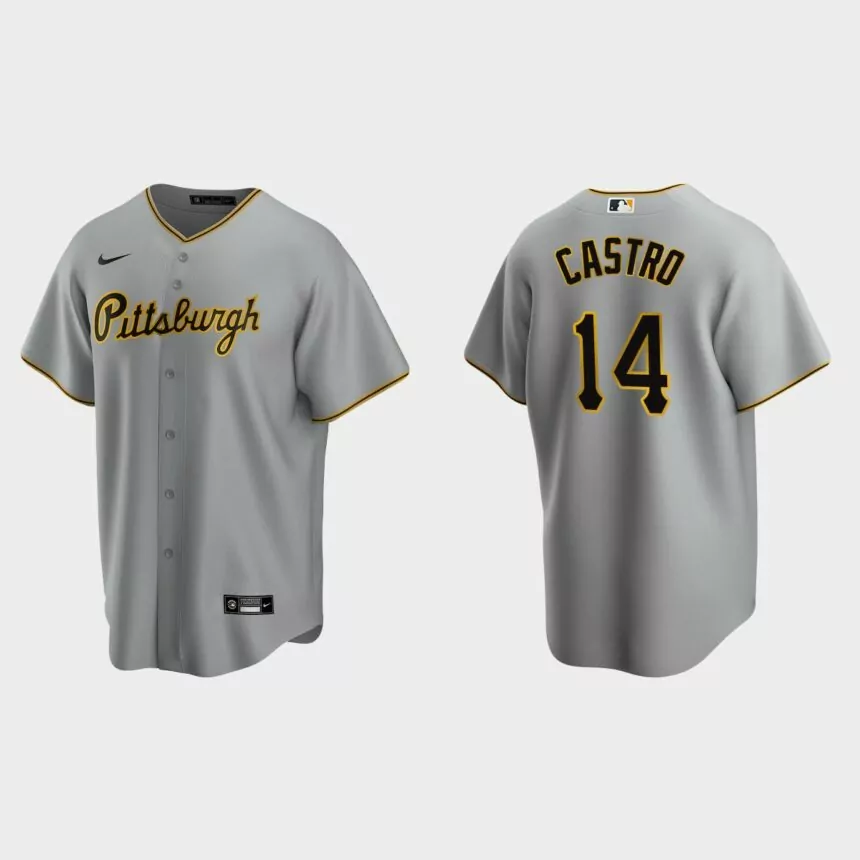 Pittsburgh Pirates Rodolfo Castro Replica Road Jersey – Gray
