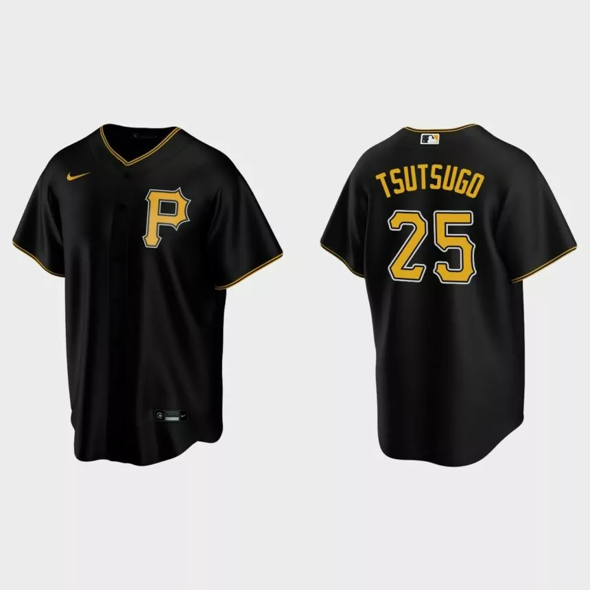 Pittsburgh Pirates Yoshitomo Tsutsugo Replica Alternate Jersey – Black