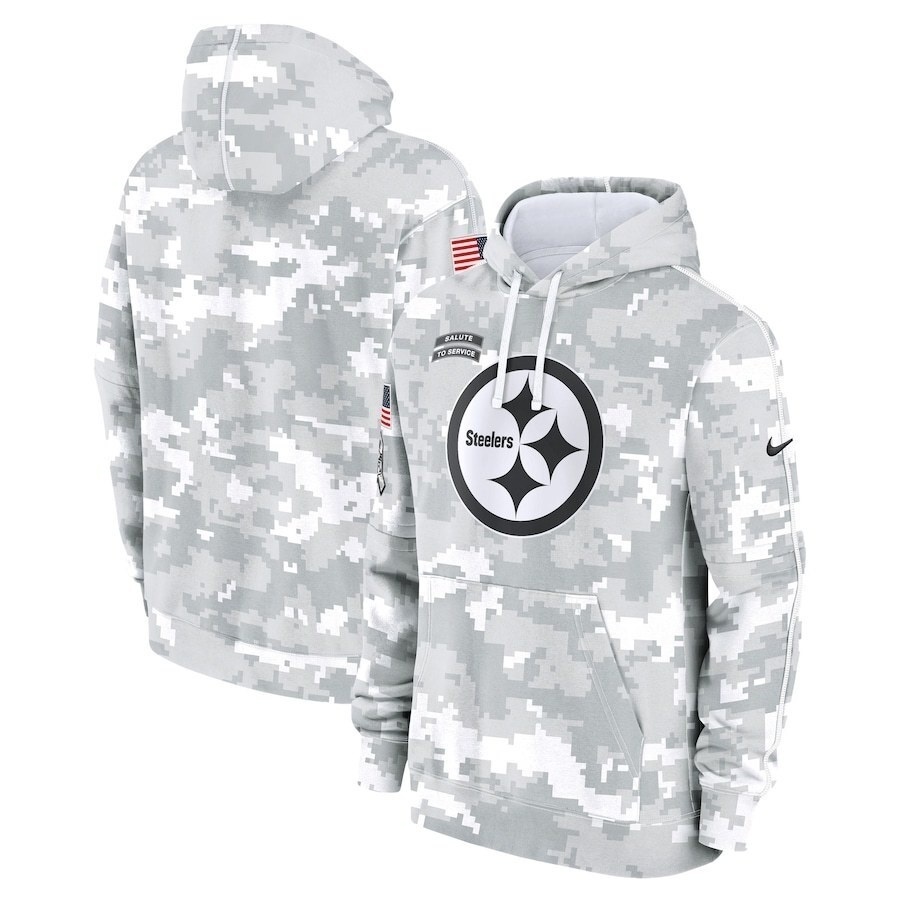 Pittsburgh Steelers  2025  Salute to Service  Limited Football Stitched hoodie Jersey