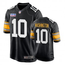 Pittsburgh Steelers #10 James Washington 1978 Throwback Super Bowl XIII Black Jersey