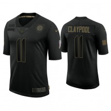 Pittsburgh Steelers #11 Chase Claypool Black 2020 Salute to Service Limited Jersey