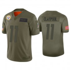 Pittsburgh Steelers #11 Chase Claypool Olive 2019 Salute to Service Limited Jersey