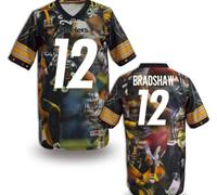 Pittsburgh Steelers #12 BRADSHAW Men's Stitched NFL Elite Fanatical Version Jersey (5)