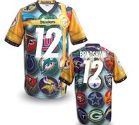Pittsburgh Steelers #12 BRADSHAW Men's Stitched NFL Elite Fanatical Version Jersey (8)