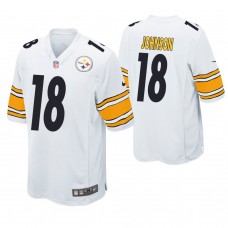 Pittsburgh Steelers #18 Diontae Johnson 2019 NFL Draft White Game Jersey
