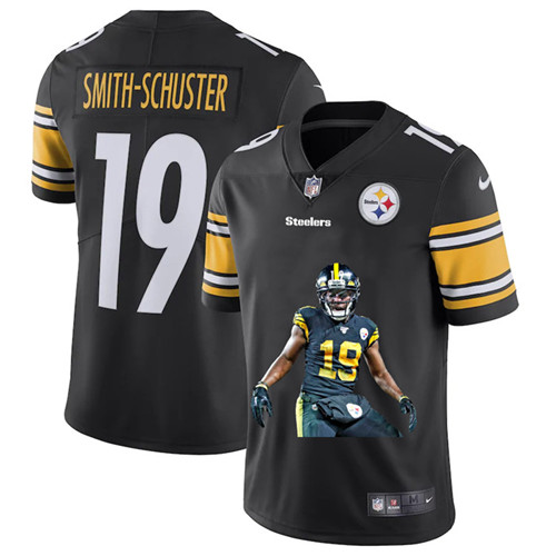 Pittsburgh Steelers #19 JuJu Smith-Schuster Men's Nike Player Signature Moves 2 Vapor Limited NFL Jersey Black