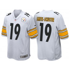 Pittsburgh Steelers #19 JuJu Smith-Schuster White Game Jersey