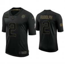 Pittsburgh Steelers #2 Mason Rudolph Black 2020 Salute to Service Limited Jersey