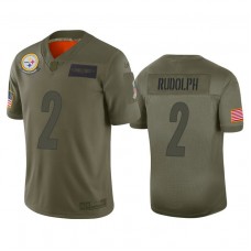 Pittsburgh Steelers #2 Mason Rudolph Camo 2019 Salute to Service Limited Jersey