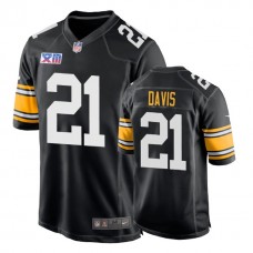 Pittsburgh Steelers #21 Sean Davis 1978 Throwback Super Bowl XIII Black Jersey