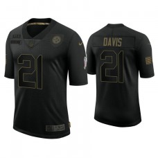 Pittsburgh Steelers #21 Sean Davis Black 2020 Salute to Service Limited Jersey