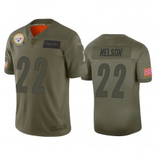 Pittsburgh Steelers #22 Steven Nelson Camo 2019 Salute to Service Limited Jersey