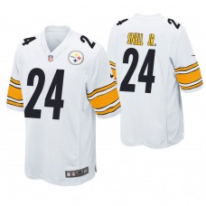 Pittsburgh Steelers #24 Benny Snell Jr. 2019 NFL Draft White Game Jersey