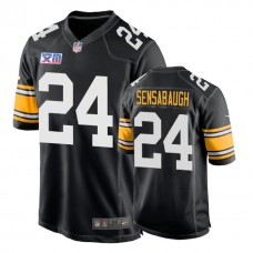 Pittsburgh Steelers #24 Coty Sensabaugh 1978 Throwback Super Bowl XIII Black Jersey