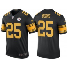 Pittsburgh Steelers #25 Artie Burns Black Color Rush Legend Jersey