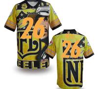 Pittsburgh Steelers #26 BELL Men's Stitched NFL Elite Fanatical Version Jersey (3)