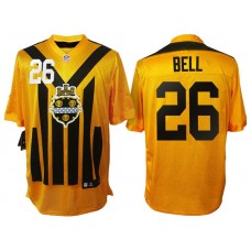 Pittsburgh Steelers #26 Le'Veon Bell Yellow 1933 Throwback Jersey