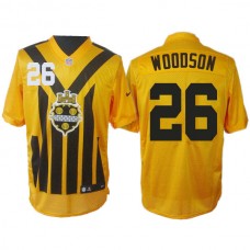 Pittsburgh Steelers #26 Rod Woodson 1993s ThrowBack Elite Yellow Jersey
