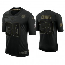 Pittsburgh Steelers #30 James Conner Black 2020 Salute to Service Limited Jersey