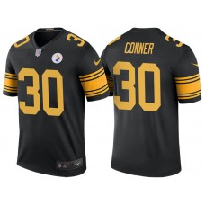 Pittsburgh Steelers #30 James Conner Black Color Rush Legend Jersey