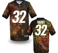 Pittsburgh Steelers #32 HARRIS Men's Stitched NFL Elite Fanatical Version Jersey (4)