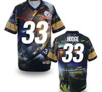Pittsburgh Steelers #33 HODGE Men's Stitched NFL Elite Fanatical Version Jersey (2)