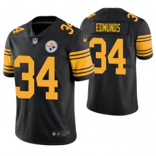 Pittsburgh Steelers #34 Terrell Edmunds Black Color Rush Legend Jersey