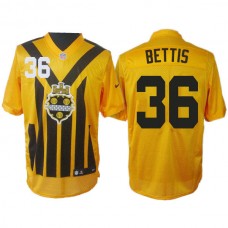 Pittsburgh Steelers #36 Jerome Bettis 1993s ThrowBack Elite Yellow Jersey