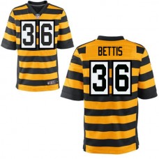 Pittsburgh Steelers #36 Jerome Bettis Gold Alternate Game Jersey