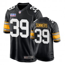 Pittsburgh Steelers #39 James Summers 1978 Throwback Super Bowl XIII Black Jersey