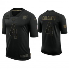 Pittsburgh Steelers #4 Dustin Colquitt Black 2020 Salute to Service Limited Jersey