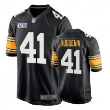 Pittsburgh Steelers #41 Farrington Huguenin 1978 Throwback Super Bowl XIII Black Jersey