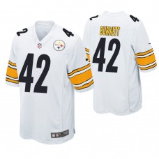 Pittsburgh Steelers #42 Morgan Burnett White Game Jersey