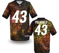 Pittsburgh Steelers #43 POLAMALU Men's Stitched NFL Elite Fanatical Version Jersey (4)