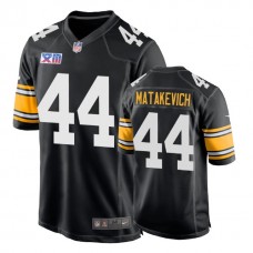 Pittsburgh Steelers #44 Tyler Matakevich 1978 Throwback Super Bowl XIII Black Jersey