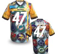 Pittsburgh Steelers #47 BLOUNT Men's Stitched NFL Elite Fanatical Version Jersey (8)