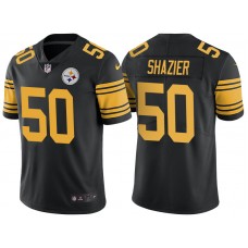 Pittsburgh Steelers #50 Ryan Shazier Black Color Rush Limited Jersey
