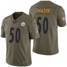 Pittsburgh Steelers #50 Ryan Shazier Olive 2017 Salute to Service Limited Jersey