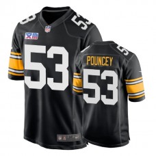 Pittsburgh Steelers #53 Maurkice Pouncey 1978 Throwback Super Bowl XIII Black Jersey