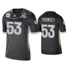 Pittsburgh Steelers #53 Maurkice Pouncey 2021 AFC Pro Bowl Game Anthracite Jersey
