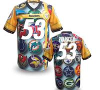 Pittsburgh Steelers #53 POUNCEY Men's Stitched NFL Elite Fanatical Version Jersey (1)