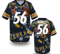 Pittsburgh Steelers #56 WOODLEY Men's Stitched NFL Elite Fanatical Version Jersey (1)