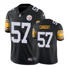 Pittsburgh Steelers #57 Kameron Canaday Vapor Untouchable Limited Throwback Black Jersey