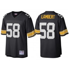 Pittsburgh Steelers #58 Jack Lambert Black Retired Player Replica Jersey