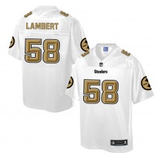 Pittsburgh Steelers #58 Jack Lambert White Pro Line Fashion Jersey