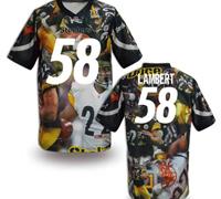 Pittsburgh Steelers #58 LAMBERT Men's Stitched NFL Elite Fanatical Version Jersey (7)
