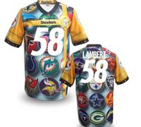 Pittsburgh Steelers #58 LAMBERT Men's Stitched NFL Elite Fanatical Version Jersey (8)