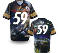 Pittsburgh Steelers #59 HAM Men's Stitched NFL Elite Fanatical Version Jersey (2)