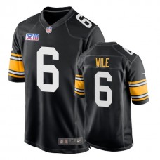 Pittsburgh Steelers #6 Matt Wile 1978 Throwback Super Bowl XIII Black Jersey